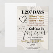 養子縁組おめでとう！招待状 招待状 (正面/裏面)