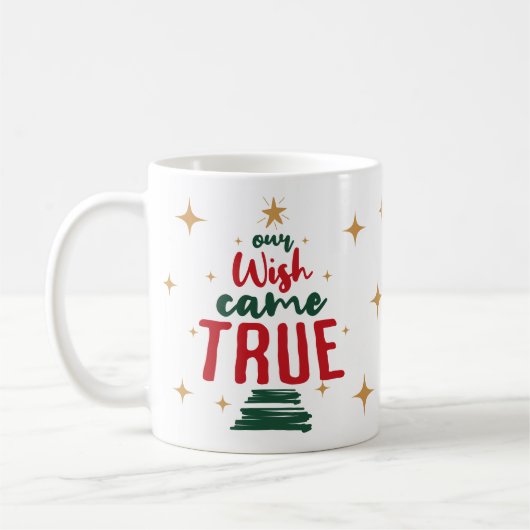 養子縁組お祝いギフトホリデークリスマスマグカップ コーヒーマグカップ (左)