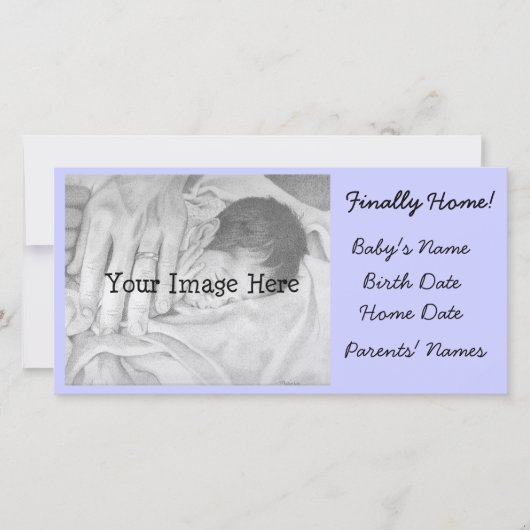 養子縁組のお知らせ最終的にホーム 案内状 (正面)