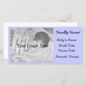 養子縁組のお知らせ最終的にホーム 案内状 (正面/裏面)