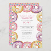 養子縁組のお知らせ赤ちゃんシャワー招待状 招待状 (正面/裏面)