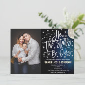 養子縁組のお祝いへの招待 招待状 (スタンド正面)