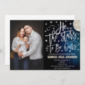 養子縁組のお祝いへの招待 招待状 (正面/裏面)