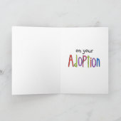 養子縁組のお祝い カード (内部)