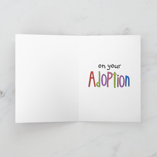 養子縁組のお祝い カード (内部)