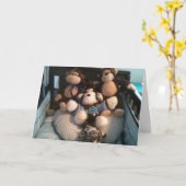 養子縁組のお祝い カード (黄色い花)