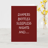 養子縁組のユーモア カード (黄色い花)