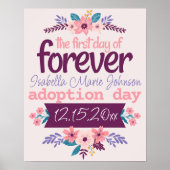 養子縁組の日のサイン「永遠の最初の日」ポスター ポスター (正面)