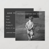 養子縁組の日パーティー招待状 招待状 (正面/裏面)