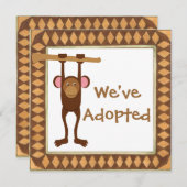 養子縁組の日パーティー招待状 招待状 (正面/裏面)