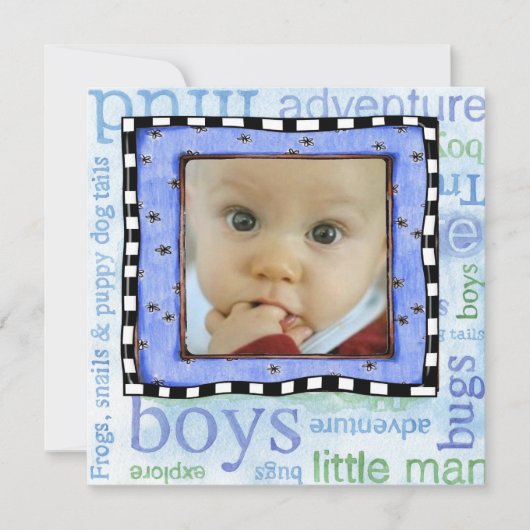 養子縁組の日パーティー招待状 招待状 (正面)