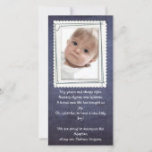 養子縁組の発表フォトカード 案内状 (正面)