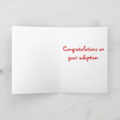 養子縁組は愛を意味する カード (内部)