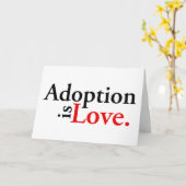 養子縁組は愛 カード (黄色い花)