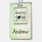 養子縁組は、すぐに恋に時間を来かけた シルバープレートフレームオーナメント (左)