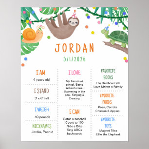 養子縁組を待つ価値がある  誕生日パーティーのサイン ポスター