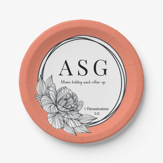 養子縁組サポートグループ紙プレート ペーパープレート (正面)