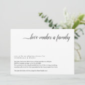 養子縁組シャワー招待状（年配の子供の場合） 招待状 (スタンド正面)