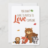 養子縁組パーティーのお知らせ - 招待状 (正面)