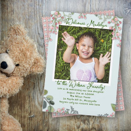 養子縁組パーティー娘 招待状