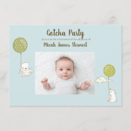 養子縁組パーティー「Gotcha」パーティーによる少年の個人設定 招待状