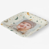 養子縁組ベビーシャワー写真紙プレート ペーパープレート (傾斜あり)