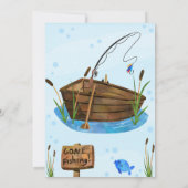 養子縁組招待状, 釣り養子縁組招待 招待状 (裏面)