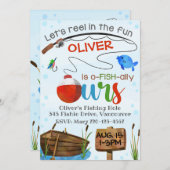 養子縁組招待状, 釣り養子縁組招待 招待状 (正面/裏面)