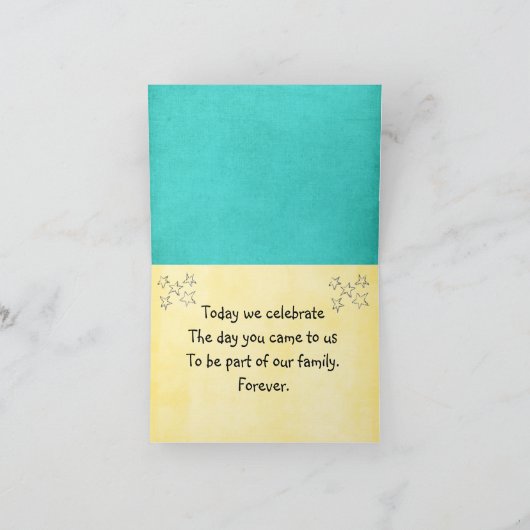 養子縁組日カード カード (内部)