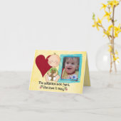 養子縁組日カード カード (黄色い花)