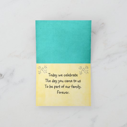 養子縁組日カード カード (内部)