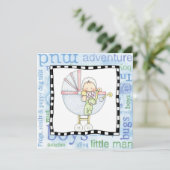 養子縁組日パーティの招待状 招待状 (スタンド正面)