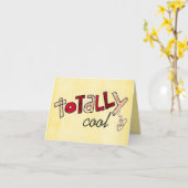 養子縁組祝いカード カード (黄色い花)