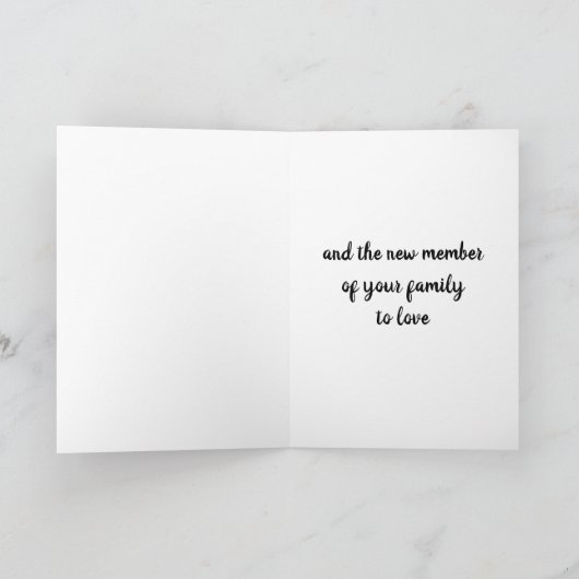 **養子縁組**お祝い カード (内部)