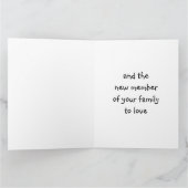 **養子縁組**のお祝い カード (内部)