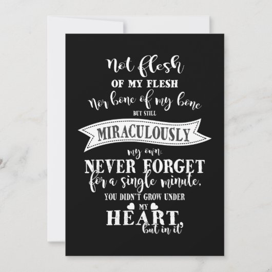 養子縁組 招待状 (正面)