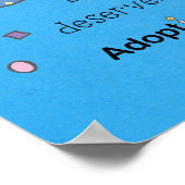 養子縁組。流産ではない! ポスター (角)