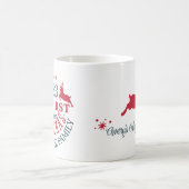 養子縁組「私たちの最初の永遠の家族のクリスマス」 コーヒーマグカップ (中央)