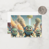 養殖の侵入エイリアン ノートカード (正面/裏面インサイチュ)