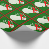 養殖雪だるま風刺画 ラッピングペーパー (角)