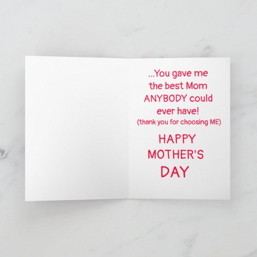 養母のために カード (内部)