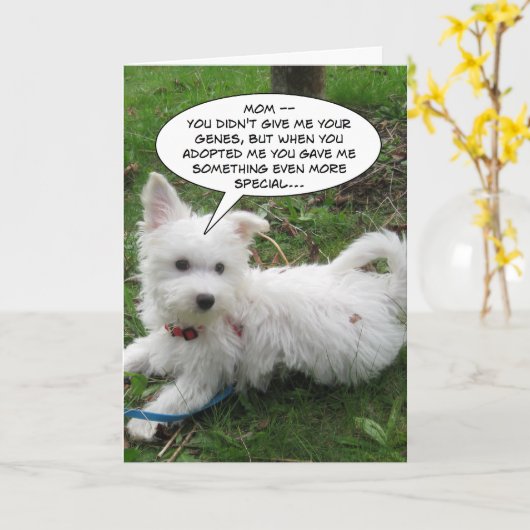 養母のために カード (黄色い花)