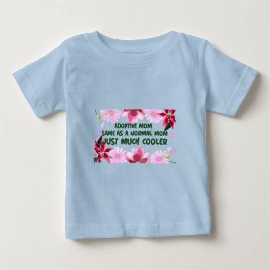 養母も普通の母も同じ、ただよりクール ベビーTシャツ (正面)