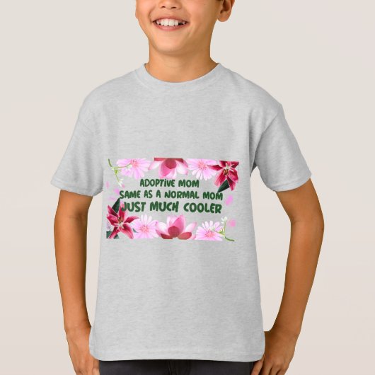 養母も普通の母も同じ、ただよりクール Tシャツ (正面)