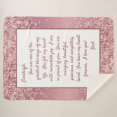 養王誇りを持ったの娘 シェルパブランケット (正面(横))