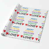 養育関係のボランティアを寄付します愛ギフト用包装紙を採用して下さい ラッピングペーパー (アンロールド)