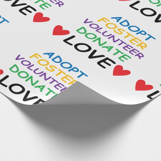 養育関係のボランティアを寄付します愛ギフト用包装紙を採用して下さい ラッピングペーパー (角)