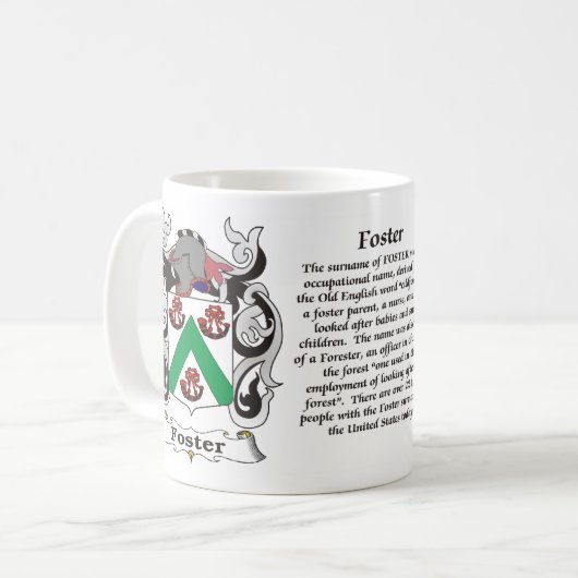 養育関係の家紋のマグ コーヒーマグカップ (正面左)