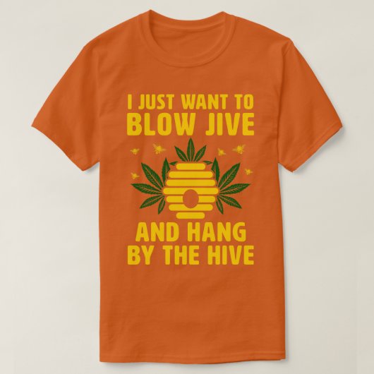 養蜂おもしろいことわざハニービーズウィード Tシャツ (デザイン正面)