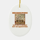 養蜂ちょうど趣味しかし冒険 セラミックオーナメント (正面)